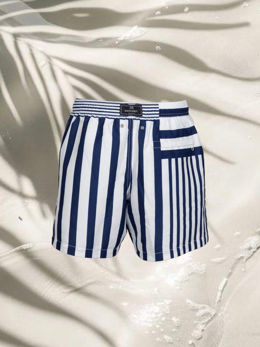 MAN SWIM SHORT - OCEAN STRIPES